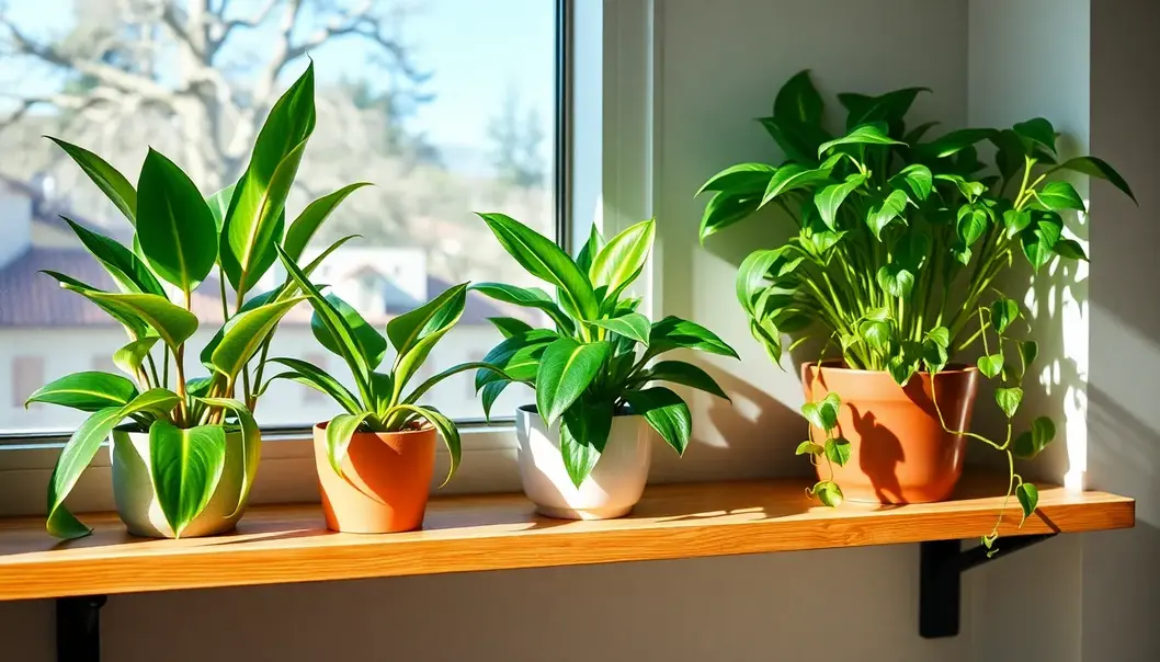 A selection of easy-care indoor plants perfect for busy lifestyles.