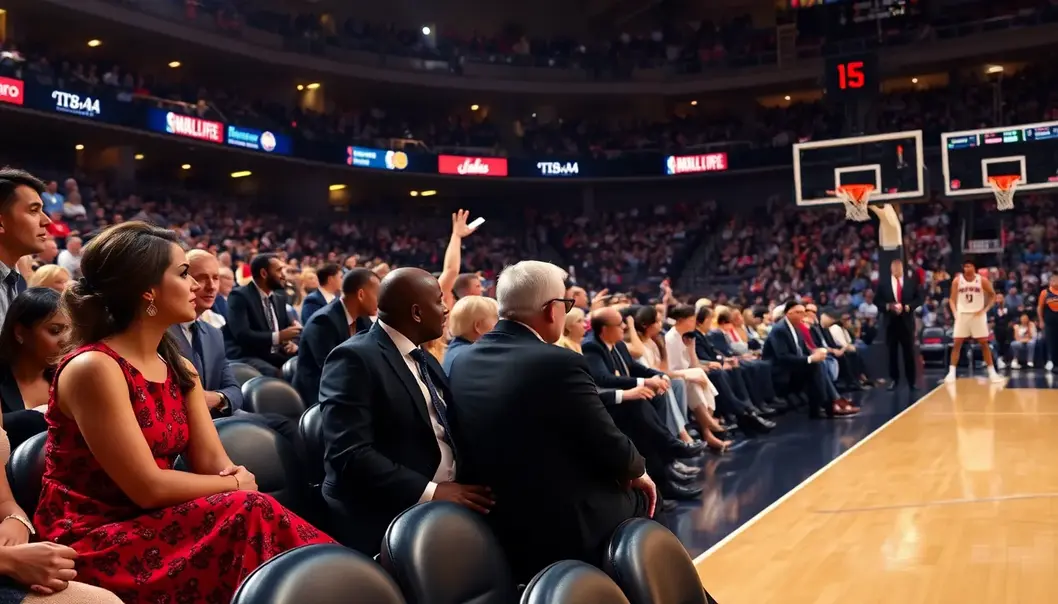 Experience the electrifying atmosphere of NBA courtside seats.
