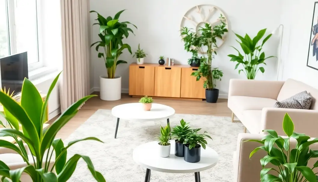 A selection of easy-care indoor plants perfect for busy lifestyles.